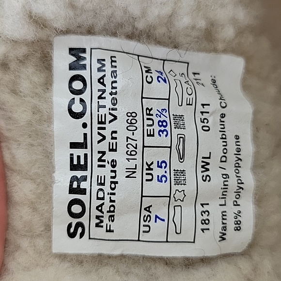 Sorel Tivoli Houndstooth Waterproof Duck Boots Black & Cream Size 7 - Picture 9 of 12